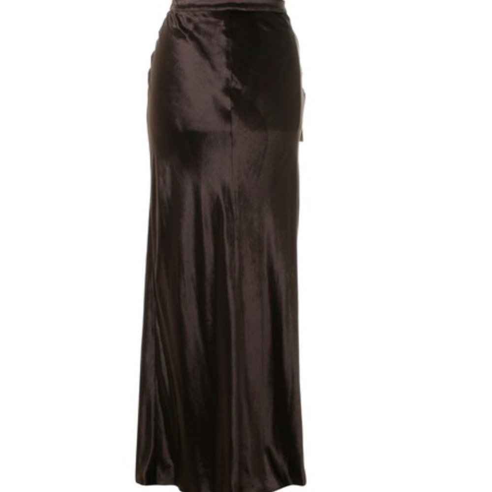 Alexander Wang velvet maxi skirt silk lined